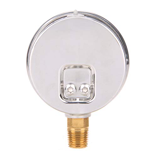 MEASUREMAN Tridicator, Thermo-Manometer, 2-1/2", Silicone Oil Filled, 0-160psi/30-250 deg F, Stainless Steel Case, 1/4" NPT Lower Mount Pressure Gauge - size: Lower Mount-Liquid Filled