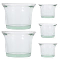 Angoily Oriole Feeder Replacement Cups, 5pcs Glass Bird Feeder Cups Replacement, Outdoor Hanging Small Bird Feeding Bowl, Durable Outdoor Accessories for Garden Patio Balcony