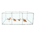 Chicken Tunnel, 126" x 32" Run Coop Tunnel, 4-Cube Metal Mesh Runway, Portable Chicken Run Load Up 30Chicks/20 Chicken Suitable for Chickens Ducks Rabbits in Outside Yard