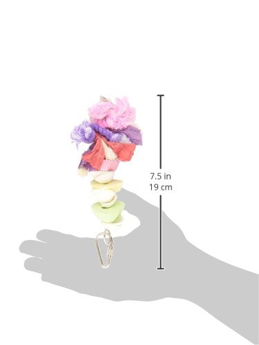 Prevue Hendryx 60062510: Tropical Teasers Cookies and Knots Bird Toy - size: 3 1/2"L x 1 1/2" W x 7 1/2" H