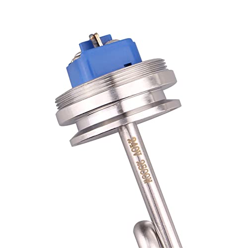 DERNORD 1.5" Inch (OD50.5mm) Tri-clamp Foldback Heating Element Stainless Steel Immersion Water Heater (240V 2500W) - size: 240V 2500W