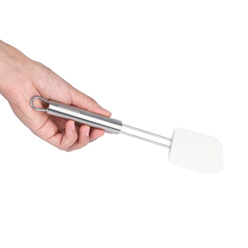 Restaurantware 11" Stainless Steel Turner - German Standard Kitchen Spatula with Ergonomic Handle, Heat-Resistant - Heavy-Duty Steel Spatula for Flipping Burgers, Eggs, Meat - size: Silicone Spatula