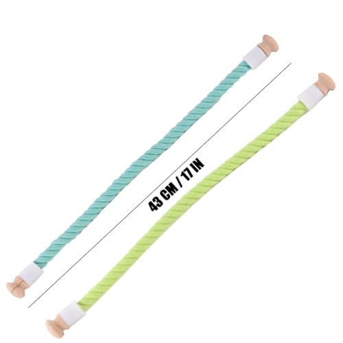 Bird Rope Stand Perch, Easy Mount on Backpack Carrier and Cage (Sky Blue, Large) - color: Sky Blue