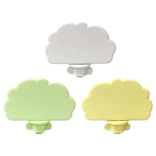 3PCS Parrot Grinding Platforms, Washable Cloud Design Bird Stand with Screw Lock, Natural PLA Material for Nail Beak Care, Cage Accessory - size: M