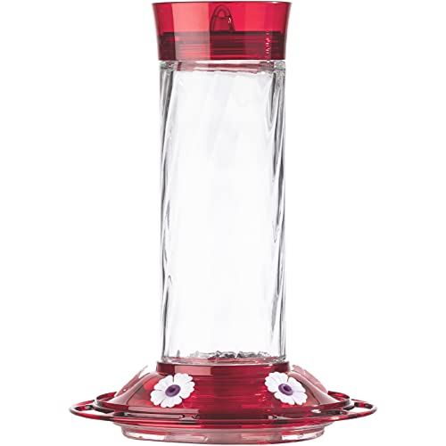 More Birds Bird Health Diamond Hummingbird Feeder, 30oz, Red
