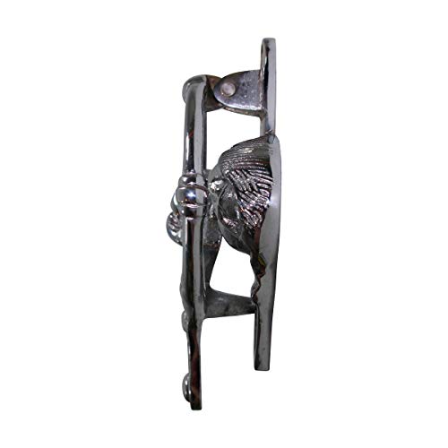 Chrome Kissing Cherubs Door Knocker 4.75" H X 2.75" W Heavy Duty Silver Chrome Plated Solid Brass Metal Front Door Knockers Tarnish Resistant Finish Includes Screws Renovators Supply Manufacturing - color: Chrome Kissing Cherubs