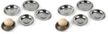 esowemsn 10PCS Stainless Steel Sauce Dishes Mini Appetizer Serving Plates 4inch Round Seasoning Dishes Sushi Dipping Bowl for Home Kitchen Restaurant (Pack of 2) - size: 10cm (Pack of 2)
