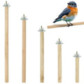 5Pcs Wood Bird Perch Stand Set – 10-30 cm Parrot Cage Stick Natural Branch for Cockatiels Parakeet, Climbing Rod Paw Grinding Toy