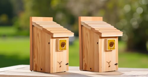 Bluebird House Predator Guard,Metal Birdhouse Guard,Bird House Hole Protector Guard for Eastern Bluebird Box 1 1/2 Inch Opening