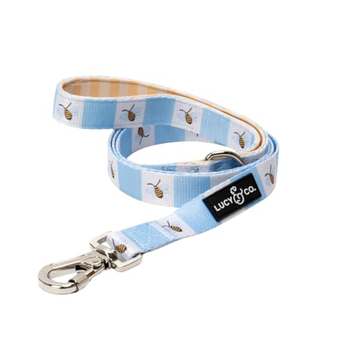 Lucy & Co. Bumbling Around Dog Leash, Durable Matching Dog Lead with Heavy Duty Hardware, Small - color: Bumbling Around, size: Small