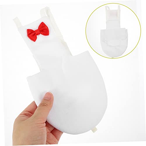 Yardwe Bird Diaper for Birds Breathable Parrot Clothing Accessory for Outdoor Activities Fits Parakeets Cockatiels and Pigeons White - size: 22x12cm