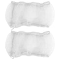 2PCS Bird Cage Cover, Bird Cage Seed Catcher, Adjustable Soft Airy Nylon Mesh Net, Birdcage Cover Skirt Seed Guard for Parrot Parakeet Macaw African Round Square Cages (S) - color: White