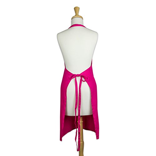 DII Everyday Basic Kitchen Collection - color: Neon Pink, size: Regular Size Chef Apron