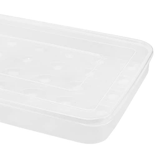 4 Pack Deviled Egg Containers with Lid, Plastic Egg Storage Container Stackable Deviled Egg Carrier for 120 Eggs, Egg Organizer for Protect and Keep Fresh 13.6x10.2x2.2 Inch