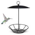 Bird Seed Cylinder Holder Wild Bird Feeder for Suet Cakes,Black | Hanging Hanger with Roof, Metal Mesh Holds Round Suet Cakes, Attracts Backyard Wildlife to Garden Outdoor Feeding Station - color: Black