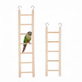 Bird Ladder for Bird Cage 2 Pack Wooden Birds Toys Cage Accessories for Parakeets Parrots Cockatoo (5 Step & 7 Step)