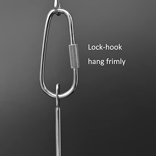 Hanging Squirrel Feeder Outside Corn Cobs Holder for Squirrels Chipmunk Funny Toy - color: STAINLESS STEEL A