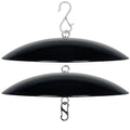 13" Bird Feeder Rain Guard, Hummingbird Feeders Shade Dome Cover, Hanging Baffle for Bird Feeder Pole,Smart Birds Feeder Umbrella (Black), 2 Pack - color: Black, size: 13Inch / 2 Packs