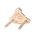 Bird Swing Perch Toy - Wooden Parrot Swing Stand with Wobble Function, Balance Play Gym for Small/Medium Parrots (Budgies, Cockatiels, Lovebirds) Cage Accessories (Myiopsitta monachus Pattern) - color: Myiopsitta monachus pattern