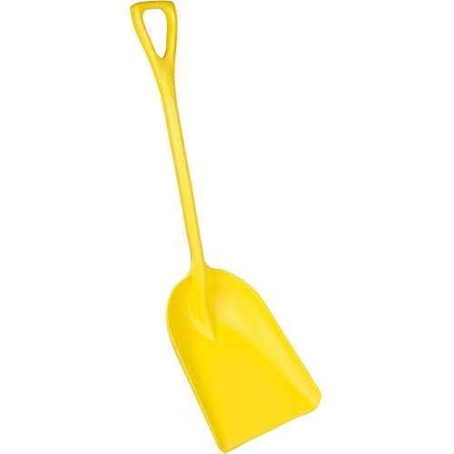 Remco Hygienic Square Point Shovel, Polypropylene Blade, 28 in L, Yellow 69826-1 Each - color: Yellow, size: 14 inch Blade