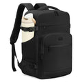 30L Travel Backpack for Women & Men: Flight Approved Carry On Backpack, TSA Personal Item Bag with Water Bottle Pocket, Weekender Essentials Backpacks fits 15.6" Laptop - Black - color: Black, size: Large