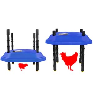 Chick Brooder Heating Plate, Brooder Heater for Chicks, Adjustable Temperature Height Adjustable Brooding Heater, Brooder Heat Plate Warmer for Baby Chick Duckling (Blue) - color: Blue
