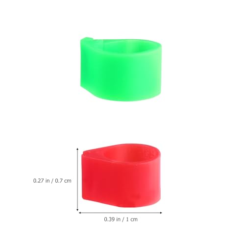 200Pcs Pigeon Foot Rings Lightweight Bird Leg Bands for Easy Identification of Pigeons Parrots and Small Birds Multi-Color Clips for Poultry Use
