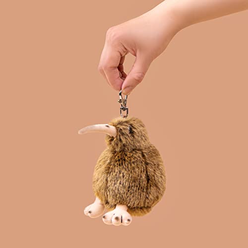 Little Kiwi Bird Plush Toy - Realistic 5inch Brown Kiwi Bird Stuffed Animal, Cute Little Bird Kiwi Keychain Plushie as Gift for Your Friends - style: 5in Kiwi Bird