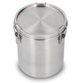 Pongnas Stainless Steel Pet Food Container, Metal Dog Food Container for Dog Food, Cat Food, and Bird Seeds, Compact Kitchen Storage Ideal for Countertop Display(1600ML)
