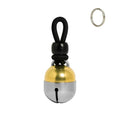 Handmade in USA, Extra Loud Collar Bell for Cats and Dogs, Premium Brass and Nickel Silver - size: Large