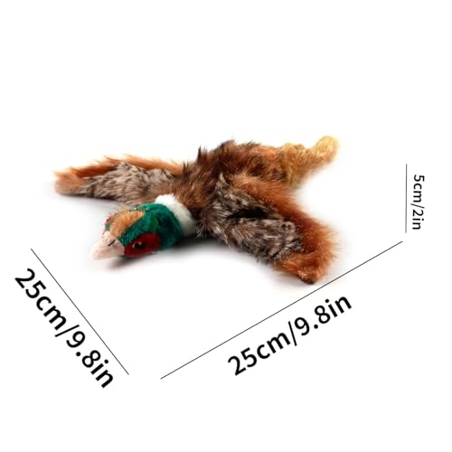 ALL FOR PAWS Dog Interactive Pheasant Toys, Squeaky Dog Toys, Stuffed Animal Dog Hunting Plush Toy, Small