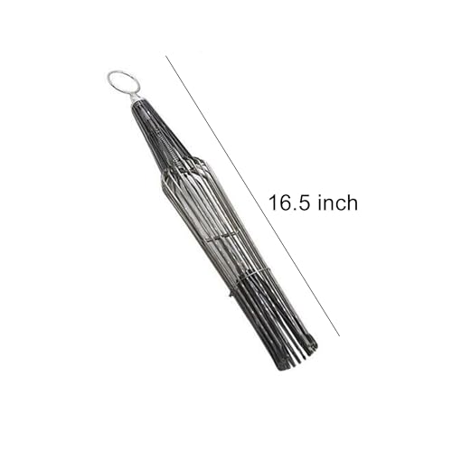 Appearing Bird Cage for Stage Magic, Silver Steel Folding Dove Cage - Professional Magician Prop Gimmick (Medium Size)