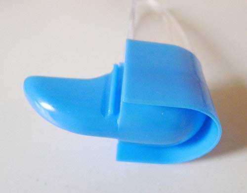 Bird Cage Water Bottle Dispenser Feeder Small 2pcs (Blue) | For Zebra finch / Budgies size birds - color: Blue