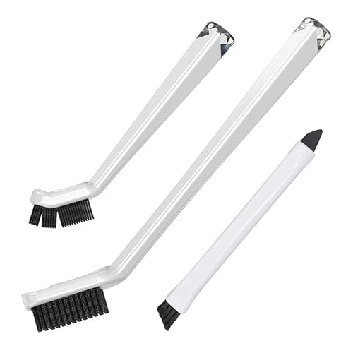 Grout Cleaning Brushes Set (3 Pcs) Deep Cleaner Multi-Purpose Stiff Bristle Brush, Cleaning Toothbrush for Cleaning Corners, Spaces, Tile, Shower, Window & Door Track, Floor, Juicers and Tight Spaces - color: 3-in-1 Cleaning Brush Set