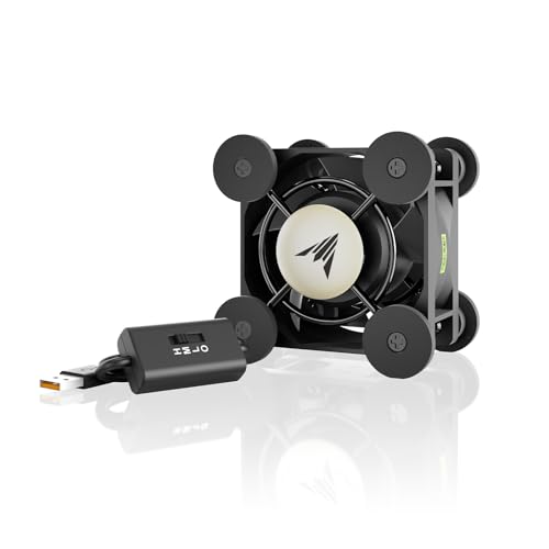 AC Infinity MULTIFAN Mini, Quiet 40 mm USB Fan for Receiver DVR PlayStation Xbox Computer Cabinet Cooling | For VR Gear, Aquarium, Roku, Router, Raspberry Pi, Cosplay, Helmet Cooling Ventilation - size: Mini