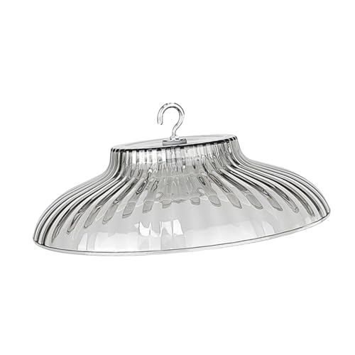 10 Inch Hanging Bird Feeder Baffle Weather Protective Cover, Metal Hummingbird Feeder, Bird House Guard for Outdoor Shepherd's Hook, Transparent - color: Transparent