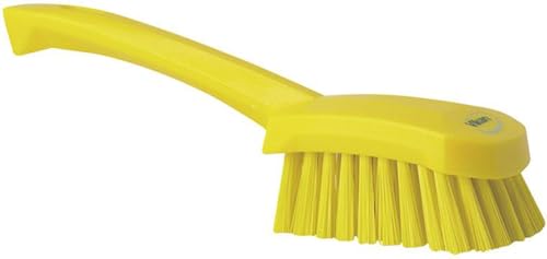Vikan 41926 Brush,Washing,Stiff,10",PP/PBT,Yellow - color: Yellow
