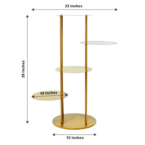 Efavormart 2 Sets of Large Metallic Gold Bird Cage Wedding Centerpiece Table Party Decor All Occasions - 9",13" Tall - color: Gold, size: 5-Tier 30" Bird Cage
