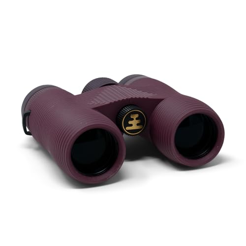 Nocs Provisions Field Issue Compact 10x32 Waterproof Binoculars Shockproof | Fogproof, 10X Magnification, Bak4 Prism, Multi-Coated Lenses for Adults & Kids, Bird Watching, Hunting & Wildlife Viewing - color: Oxblood Maroon, size: 10x32