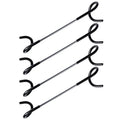 4X Bird Feeder Pole Wrap Hooks, Outdoor Feeder Arm Camping Lantern Yard Hook Accessories for Hanging