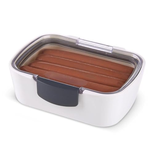 ProKeeper Mini Deli Storage Container, Airtight Silicone Seal for Fresh Keeping, Stores Deli Meats, Cheeses, and More, 5.75 Inches Long | Ideal for Deli Meats, Cheeses, and More, Dry-Erase Compatible Lid for Labeling, BPA-Free and Dishwasher Safe - color: