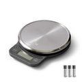 Kitchen Mama Q-Series Digital Food Scale, Metal Gray | 13.2 lb / 6000g Capacity, 1g Precision, Tare Function, Stainless Steel Platform, LCD Display - color: Metal Gray