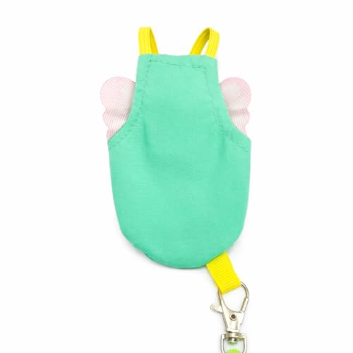 Parrot Diaper Harness with Leash Set for Small/Medium Bird (Size M) | Washable, Flight Suit, Outdoor Flying Training, Lovebird, Cockatiel, Conure, Quaker - size: M