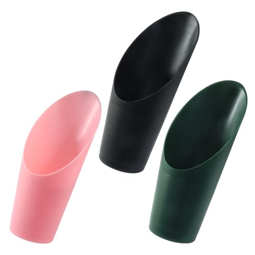 3 Pcs Bonsai Soil Scoops Plastic Garden Shovels, Colorful | Mini Potting Scoops, For Plant Succulent, Lightweight and Stable Design, For Easy Gardening and Transplanting Tasks