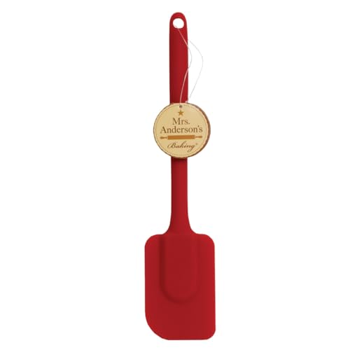 Mrs. Anderson’s Baking Silicone Spatula, Flexible And Nonstick, One-Piece Design, Red, For Mixing, Folding, Scraping, Baking, And Cooking - color: Red, size: 10.5-Inch, Spatula
