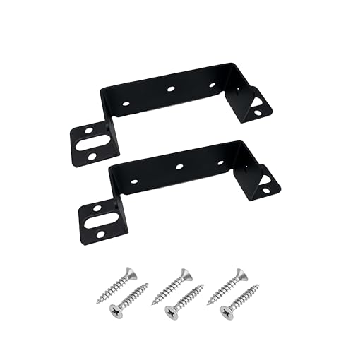 【2 Pack】 Heavy Duty Iron Chicken Coop Roost Bar Brackets, Solid Steel Poultry Perch Mount Holders for 1.4x4 Flat Lumber, Strong Roosting Bar Support for Chicken Coops & Turkey Houses - size: 40in