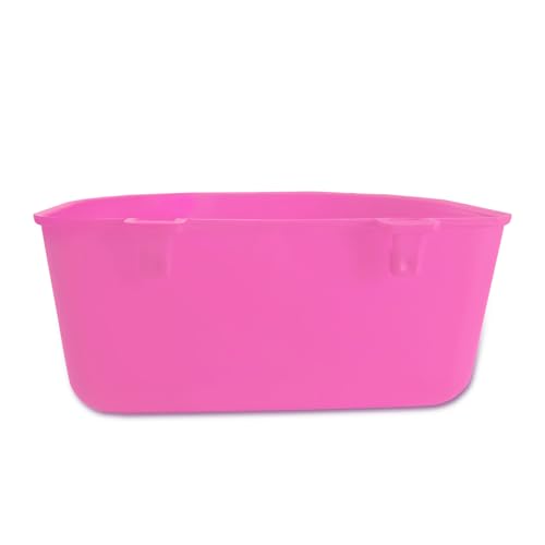 Cage Cups for Chickens 5 Pcs Hanging 25oz Feeder Waterer,Pink Food Bowl Coop Dish Water Dispenser Drinker Grit Container for Rabbits Birds Pigeon Duck and Small Animals - color: PINK