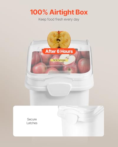 VEVOR 21 Gallon Ingredient Bin with Scoop 400 Cup Ingredient Bin with Sliding Lid Commercial Food Storage for Kitchen - size: 21 Gallon