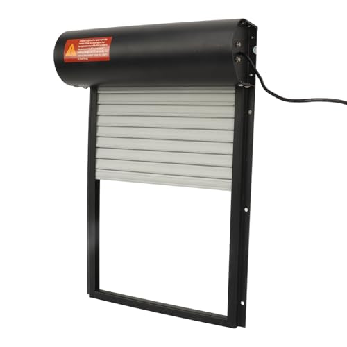 Automatic Chicken Coop Door Opener Battery Powered Timer LED Display with Programmable Controller for Chicken Duck Goose Poultry Coop (Black) - color: Black