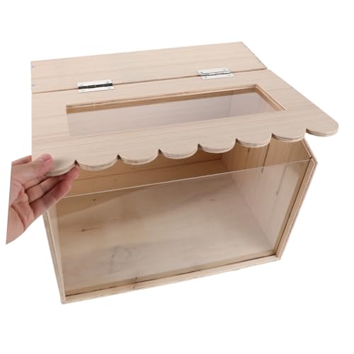 CALLARON Brooder Box and Chick Incubator Small Poultry Brooder Box 40x30x30cm Manual Egg for Duck Quail and Chicken Hatching with Heat Plate for Indoor Poultry Care